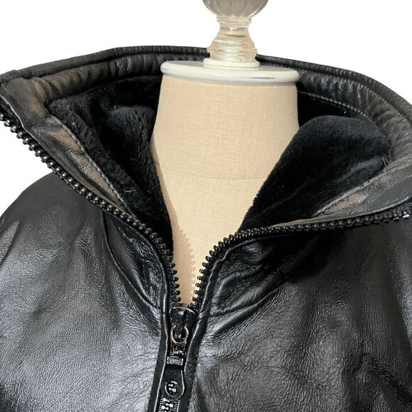 Wilda New York Women's Classic Leather W/Fur Lining / Sz: L - Picture 4 of 12